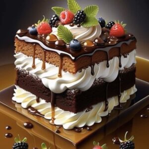 rich chocolate truffle cake
