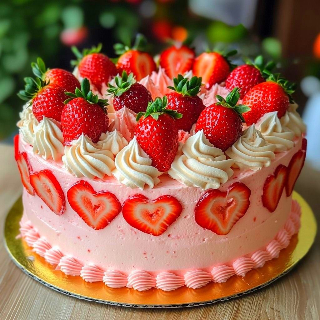 strawberry cream cake strawberry cream cake