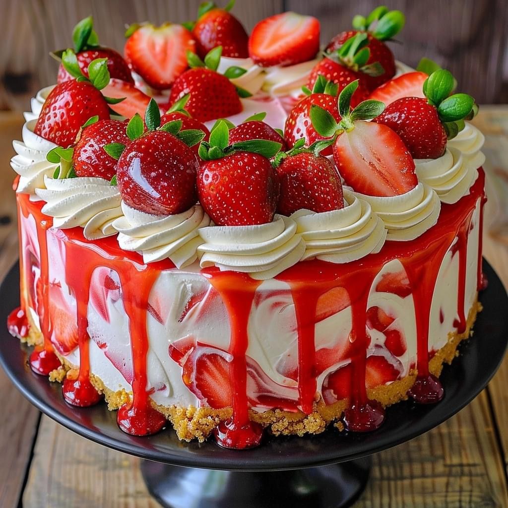 strawberry cream cake strawberry cream cake