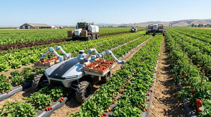 The Rise of Farming Technology in Small-Scale and Weekend Farming Autonomous robots harvesting crops using advanced farming technology