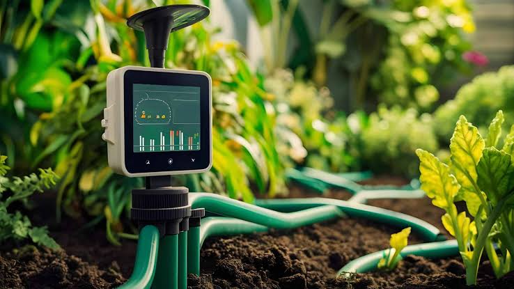 The Rise of Farming Technology in Small-Scale and Weekend Farming Smart irrigation sensor monitoring crops with modern farming technology