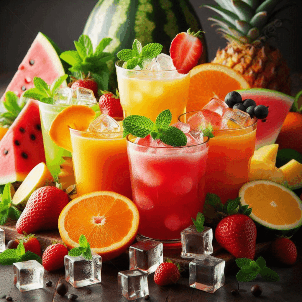 pngtree a refreshing glass of fresh fruit juice with ice cubes and picture image 15805954